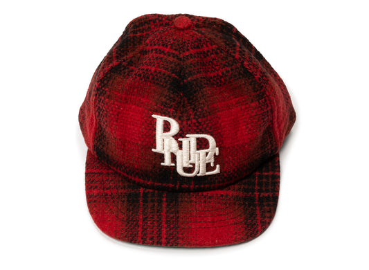 Rhude Scramble Logo Hat in Red / Black
