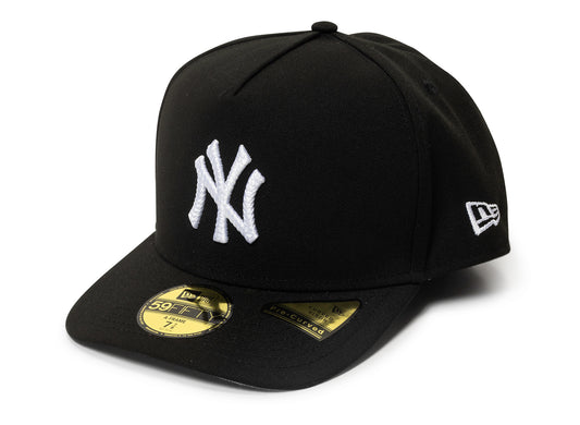 New Era Script Safety Pin New York Yankees Fitted Hat v2