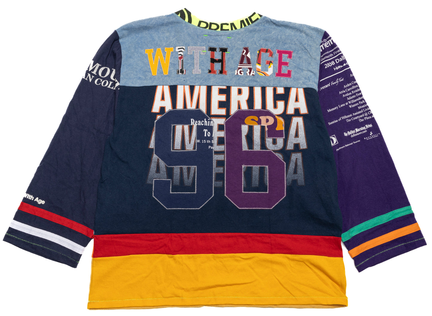 Better With Age Madonna Reconstructed Hockey Jersey in Multi