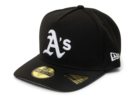 New Era Script Safety Pin Oakland Athletics Fitted Hat v2