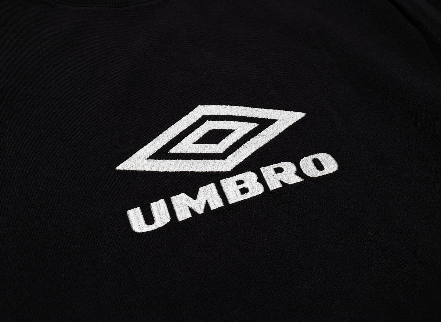 Umbro OG Logo Long Sleeve Shirt in Washed Black / White