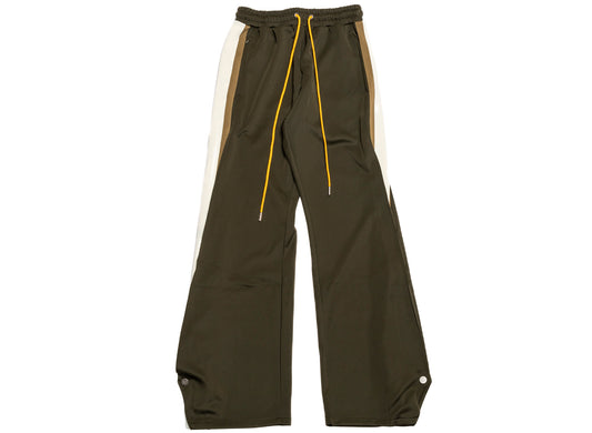 Diet Starts Monday Striped Snap Pants in Olive