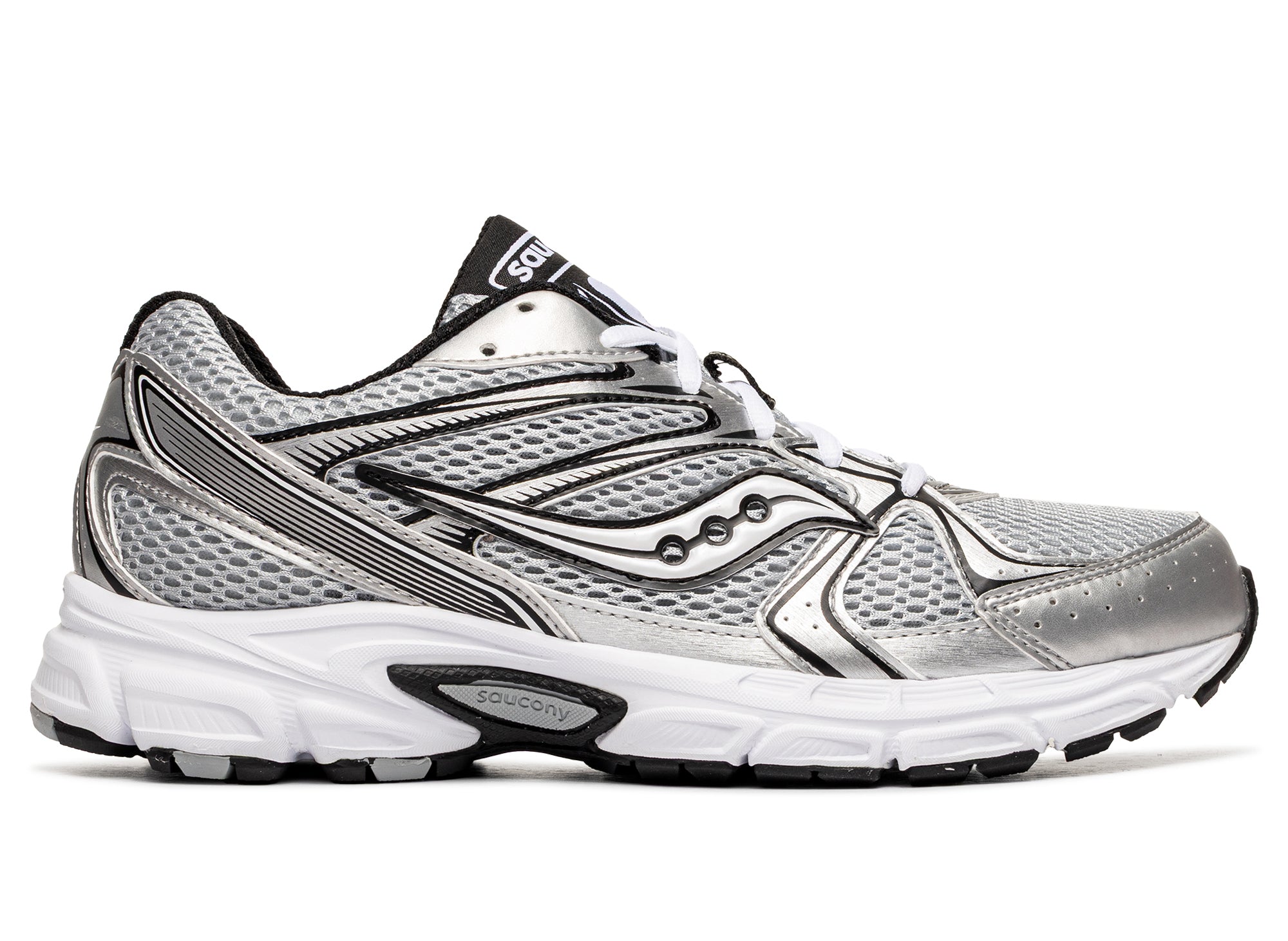 Saucony Ride Millennium Silver Black Sneakers Men\'s Shoes S70812-70 Saucony Mens Ride Millennium  main image 3