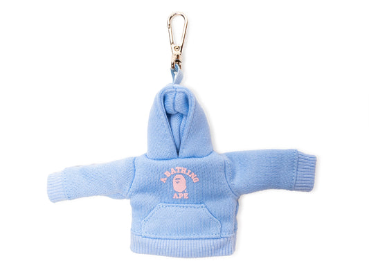 A Bathing Ape College Pullover Hoodie Key Chain in Sax