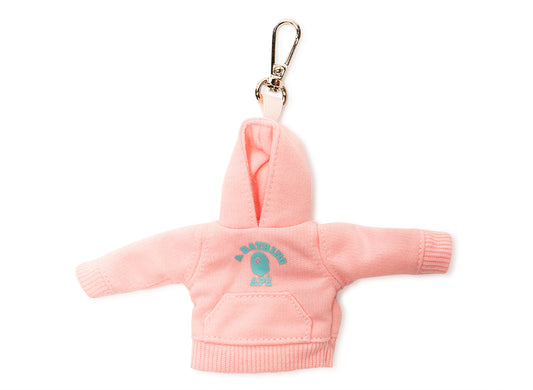 A Bathing Ape College Pullover Hoodie Key Chain in Pink