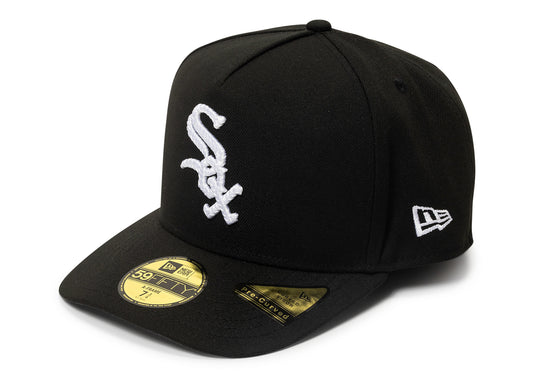 New Era Script Safety Pin Chicago White Socks Fitted Hat v2