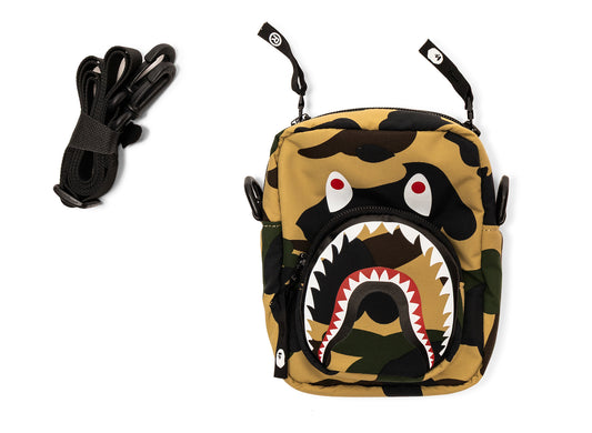 A Bathing Ape 1st Camo Shark Mini Bag in Yellow