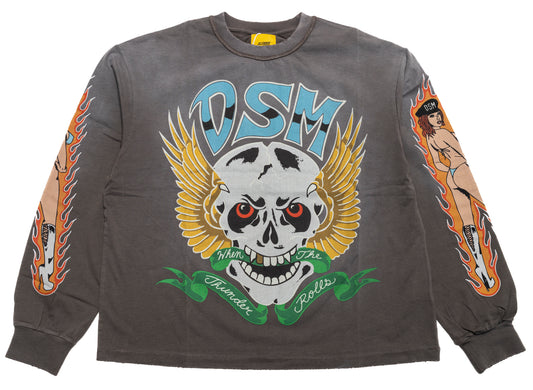 Diet Starts Monday Thunder Long Sleeve in Vintage Black