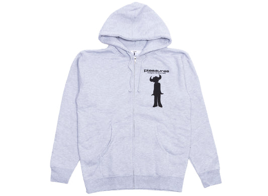 Pleasures Jamiroquai High Times Zip Hoodie in Heather Grey