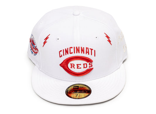 New Era Diet Start Monday 5950 Lightning Bolts Cincinnati Reds Fitted Hat