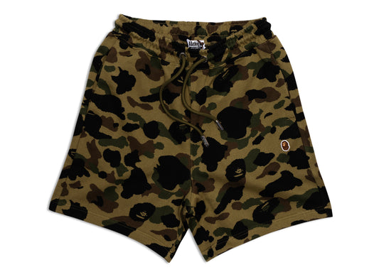 A Bathing Ape 1st Camo Jacquard One Point Relaxed Fit Sweatshorts
