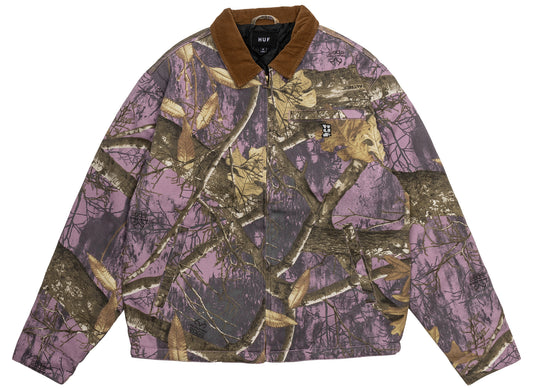 HUF x Realtree Megablast Work Jacket in Lilac