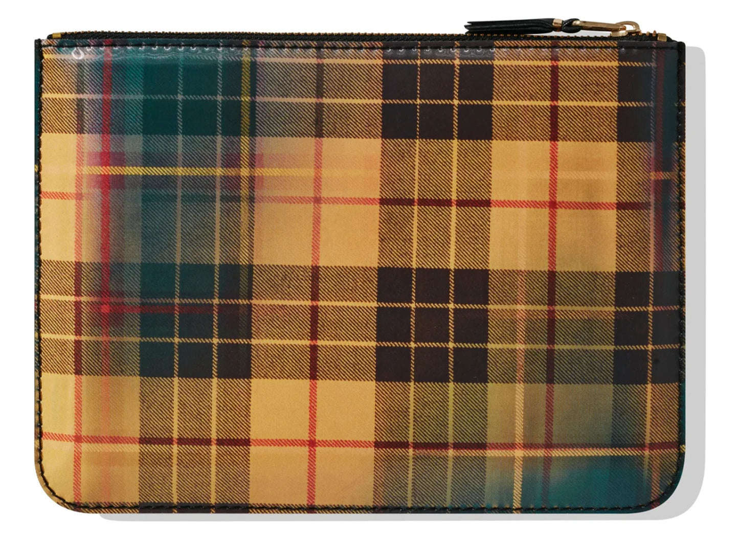 Comme des Garçon Lenticular Tartan SA5100 Wallet 'Yellow/Green'