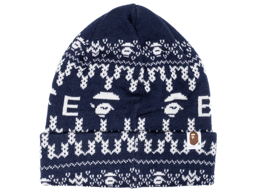 A Bathing Ape Beanie in Navy