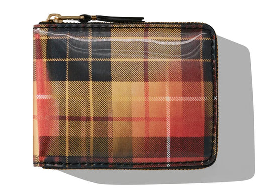 Comme des Garçon Lenticular Tartan SA7100 Wallet 'Red/Yellow'