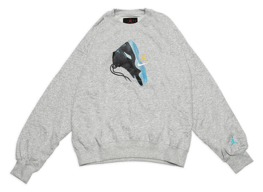 Air Jordan Brooklyn AJ11 Fleece Crew in Heather Grey