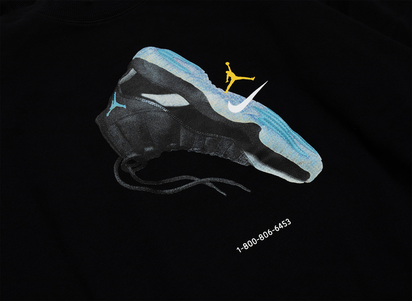 Air Jordan Brooklyn AJ11 Fleece Crew in Black