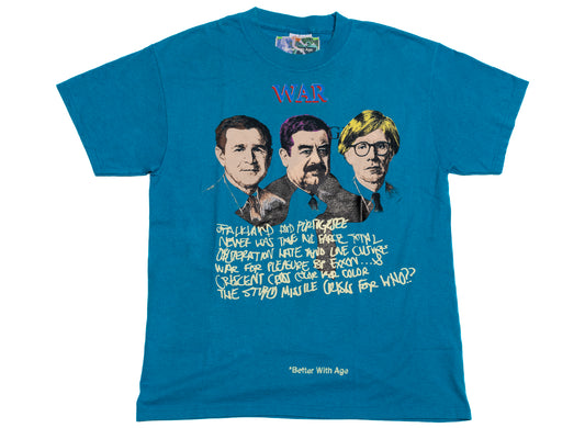 Better With Age Kennedy Tee in multi-color, handmade one-of-one men's t-shirt made in the USA
