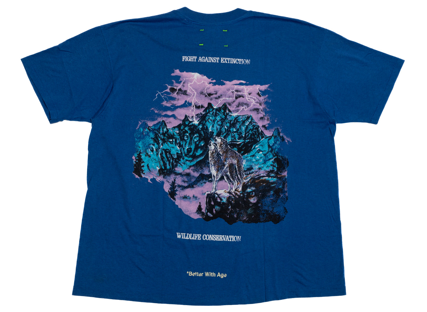 Better With Age Feral Tee in multi-color, a one-of-one handmade men's t-shirt, view 2