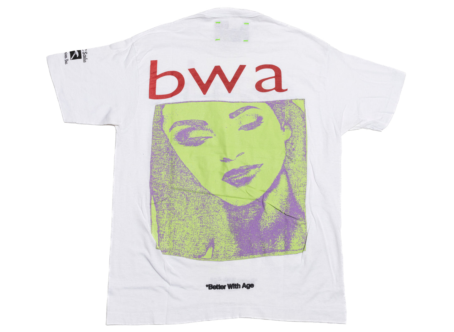 Better With Age Taboo Tee in multi-color, handmade one-of-one men's t-shirt made in the USA, view 2