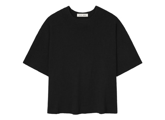 Fear of God Essentials Waffle Short Sleeve Tee 'Jet Black'