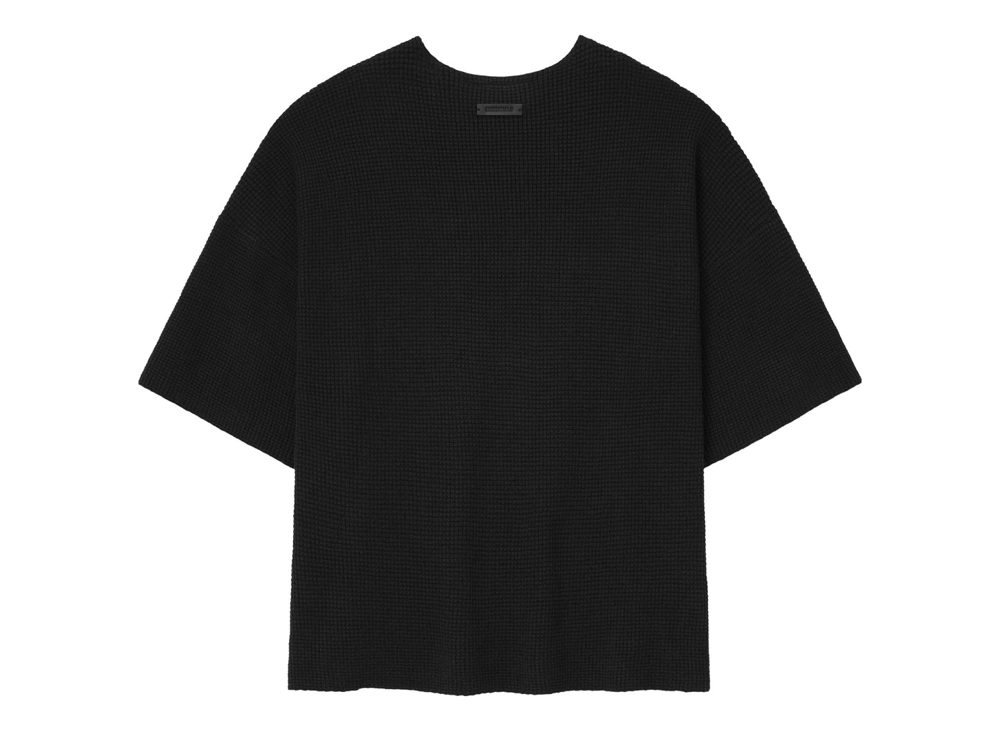 Fear of God Essentials Waffle Short Sleeve Tee 'Jet Black'