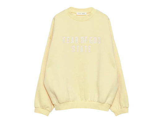 Fear of God Essentials 90's Crewneck 'Garden Yellow'