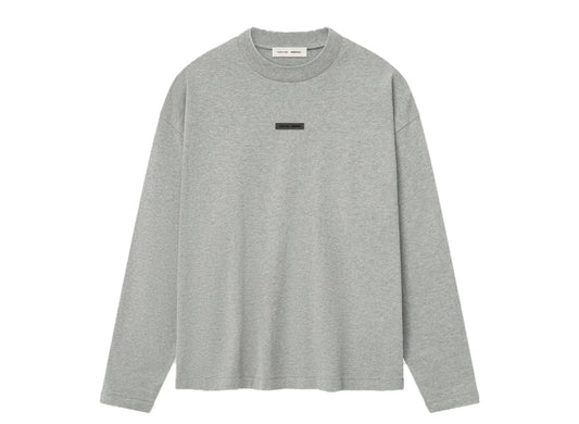 Fear of God Essentials Classic Long Sleeve Tee 'Concrete Heather'