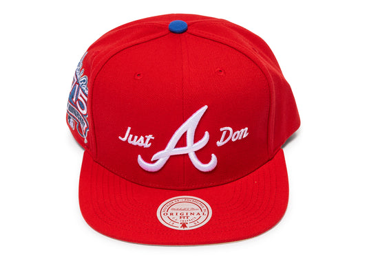 Mitchell & Ness Just Don Mainline Script Snapback Braves