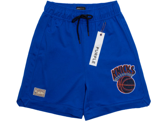Purple Brand New York Knicks Mesh Shorts