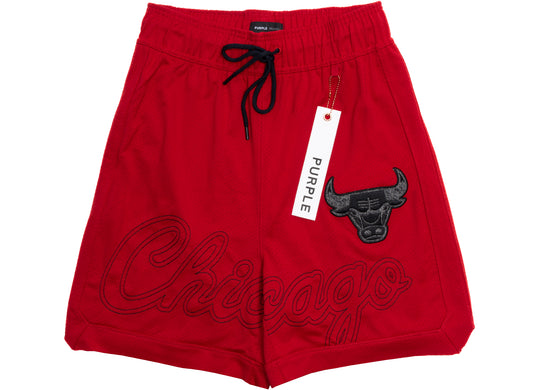 Purple Brand Chicago Bulls Mesh Shorts
