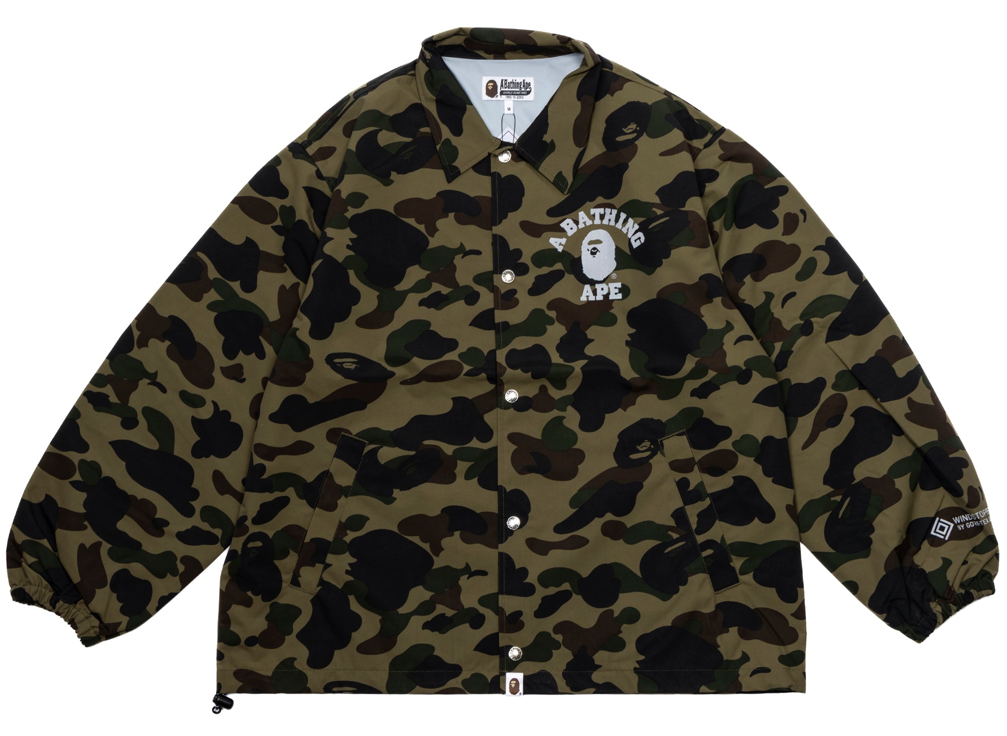 A Bathing Ape Gore-Tex Wind Stopper 1st Camo Relaxed Coach Jacket