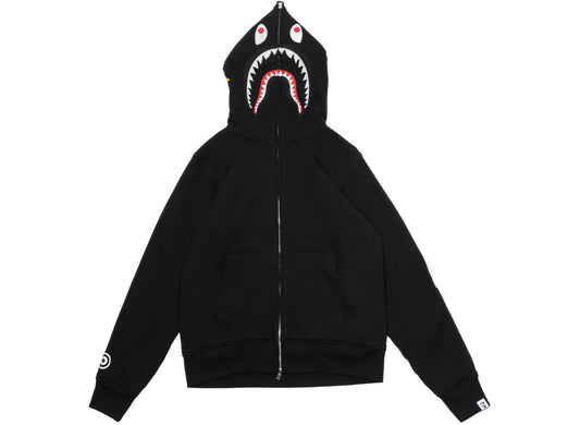 A Bathing Ape 2nd Shark Full Zip Hoodie in Black