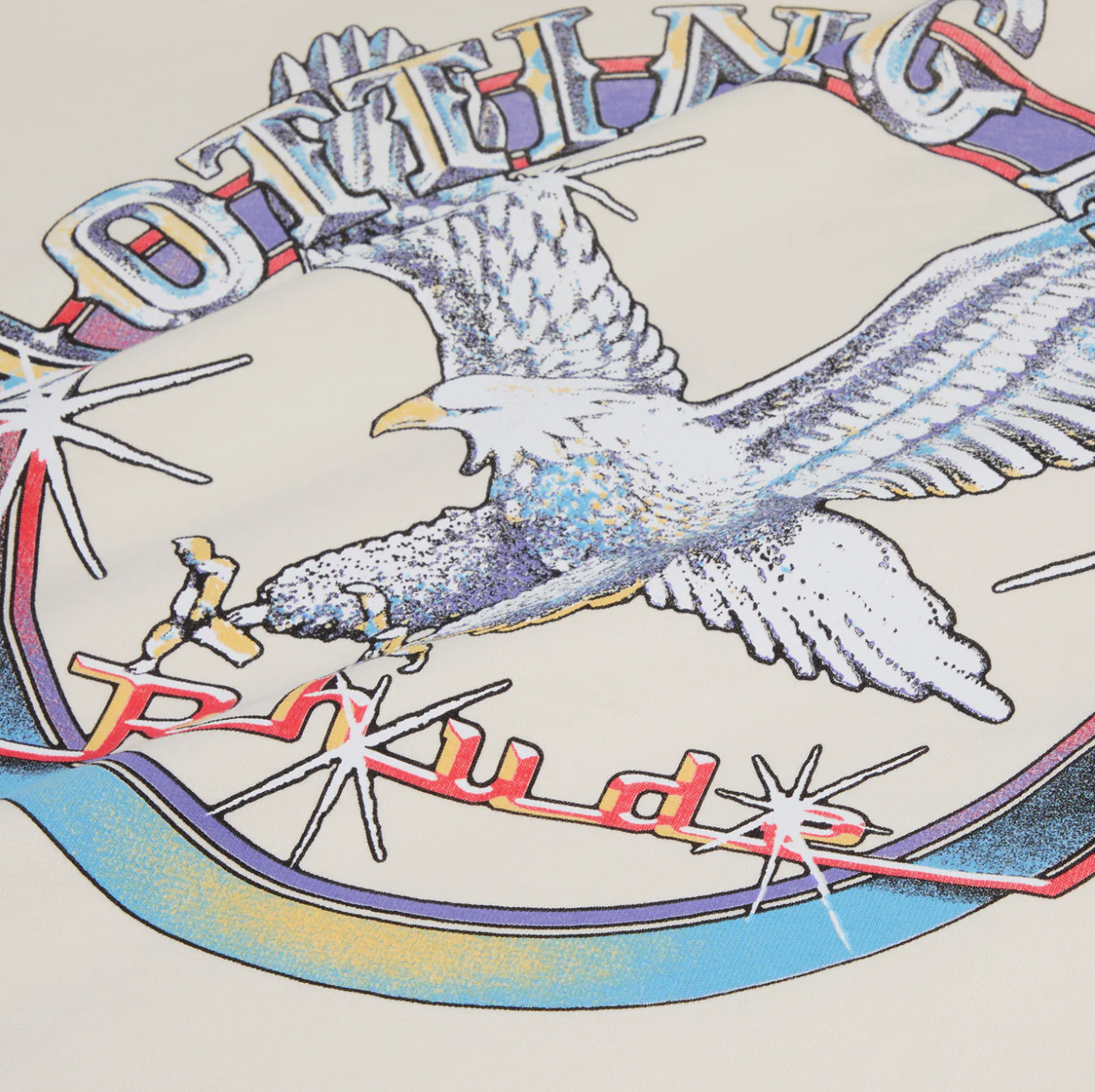 Rhude Notting Hill Eagle Tee in Vintage White