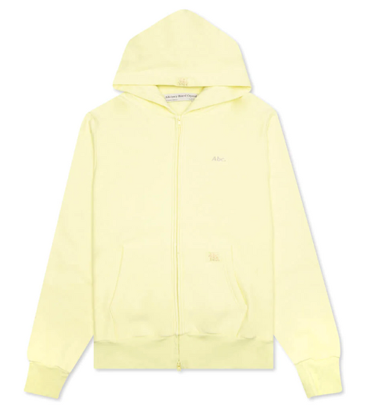 Advisory Board Crystals Abc. 123. Zip-Up Hoodie in Sulfur