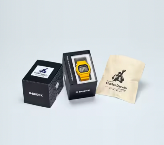 Casio G-Shock Digital 5600 Series 'Charles Darwin Foundation' Galápagos Watch in Yellow