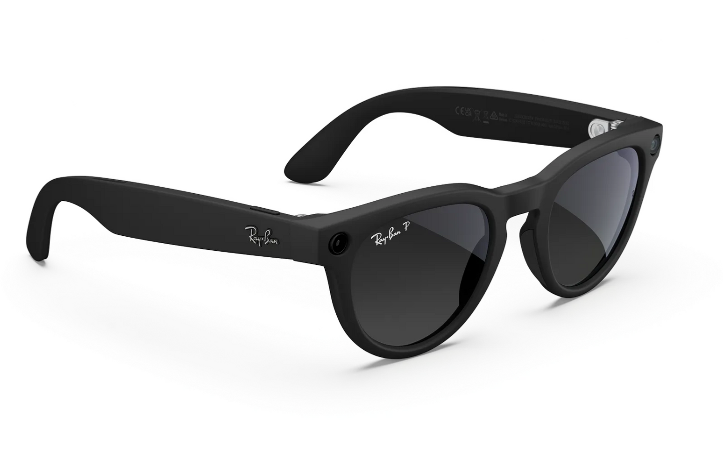 Ray-Ban Meta Headliner (Gen 2) Sunglasses in Matte Black w/ Polar Gradient Graphite Lenses
