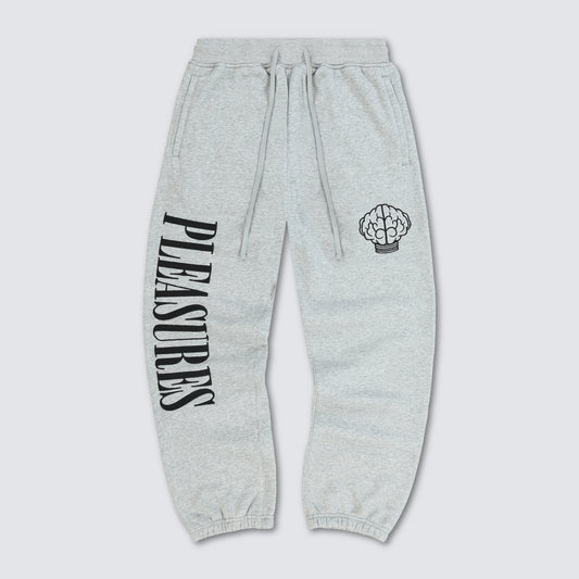 Pleasures NERD Sweatpants in Heather Grey