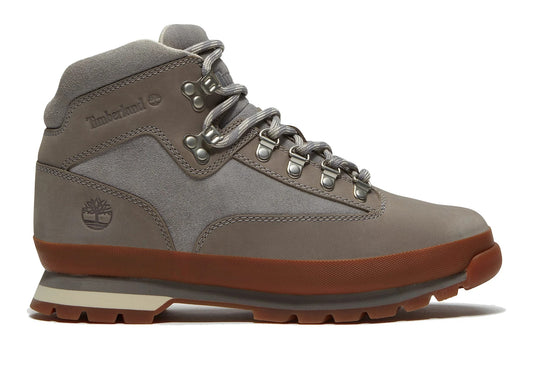 Timberland Euro Hiker in Medium Grey Nubuck - lateral view