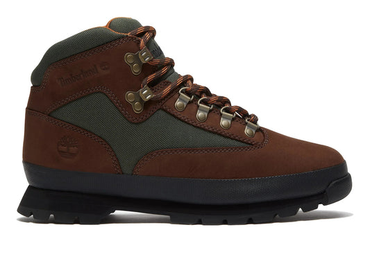 Timberland Euro Hiker in Dark Brown Nubuck - lateral view