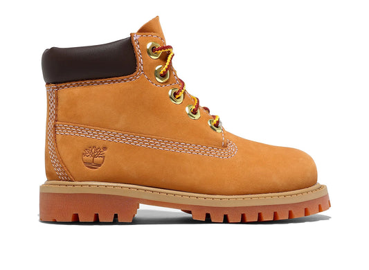Toddler Timberland Premium 6-Inch Waterproof Boot in Wheat - lateral view