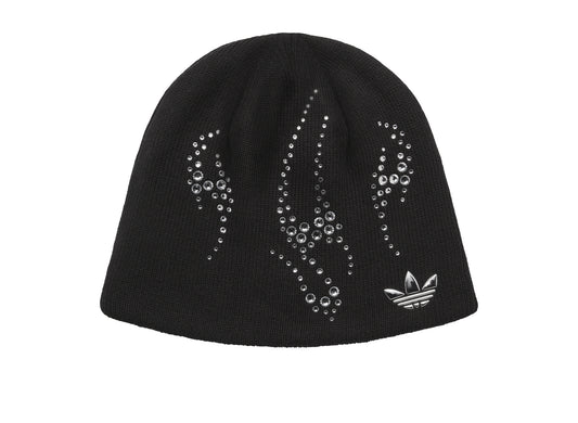 Adidas x Hellstar Beanie in Black, front