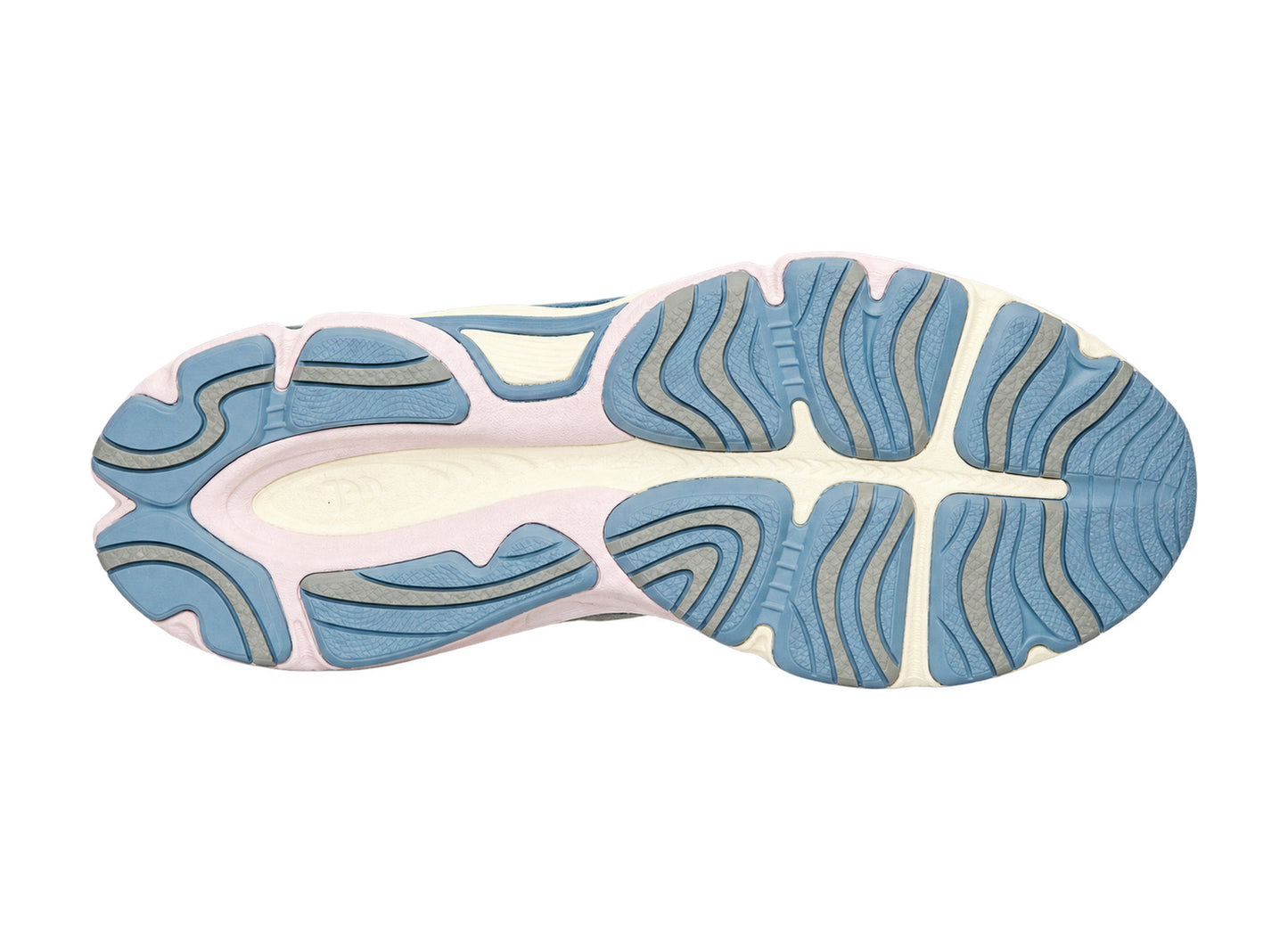 Asics Gel-NYC 2.0 in Ivory / Slate Blue, outsole view.