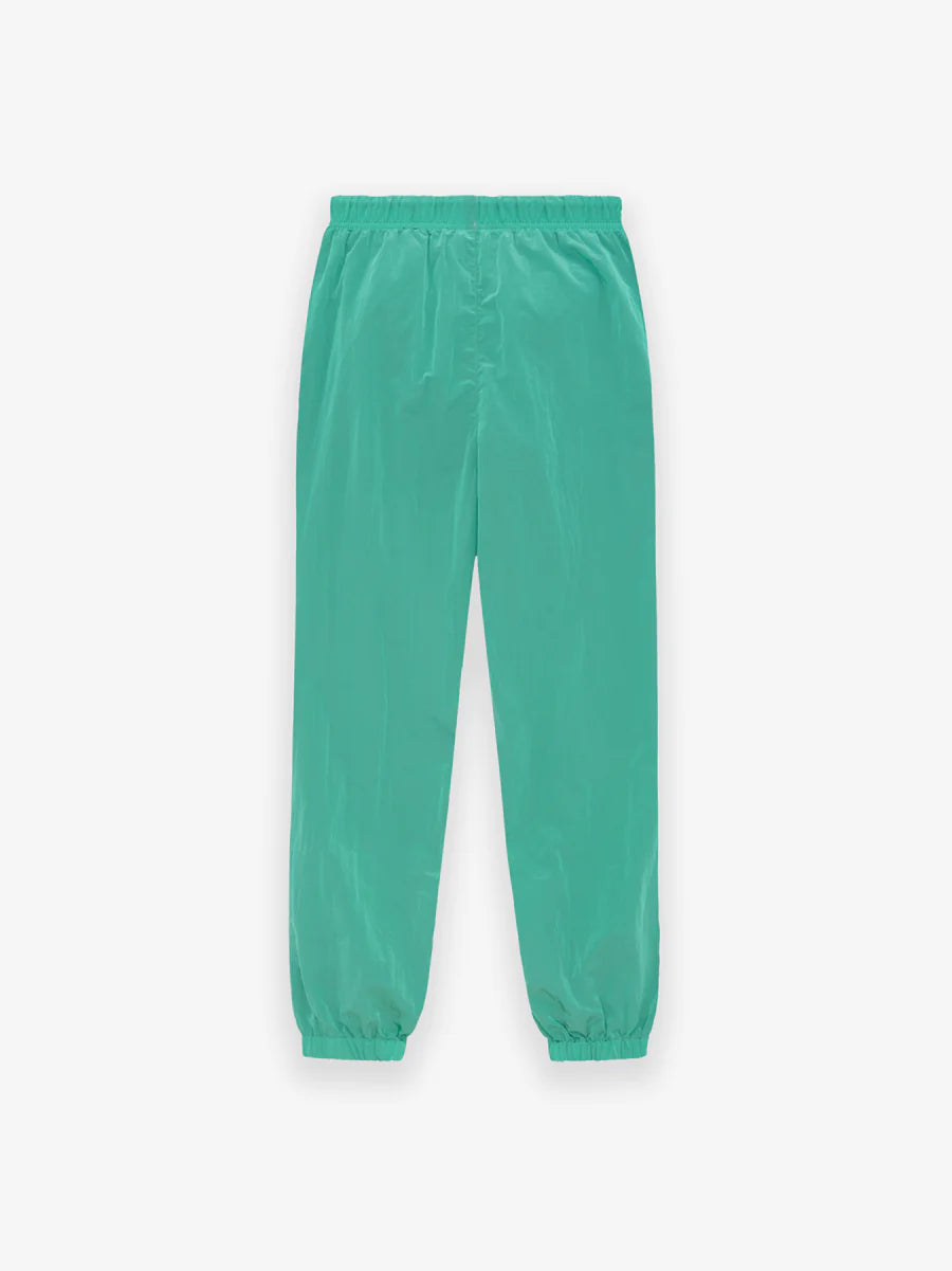 Fear of God Essentials Crinkle Nylon Trackpants in Mint Leaf xld