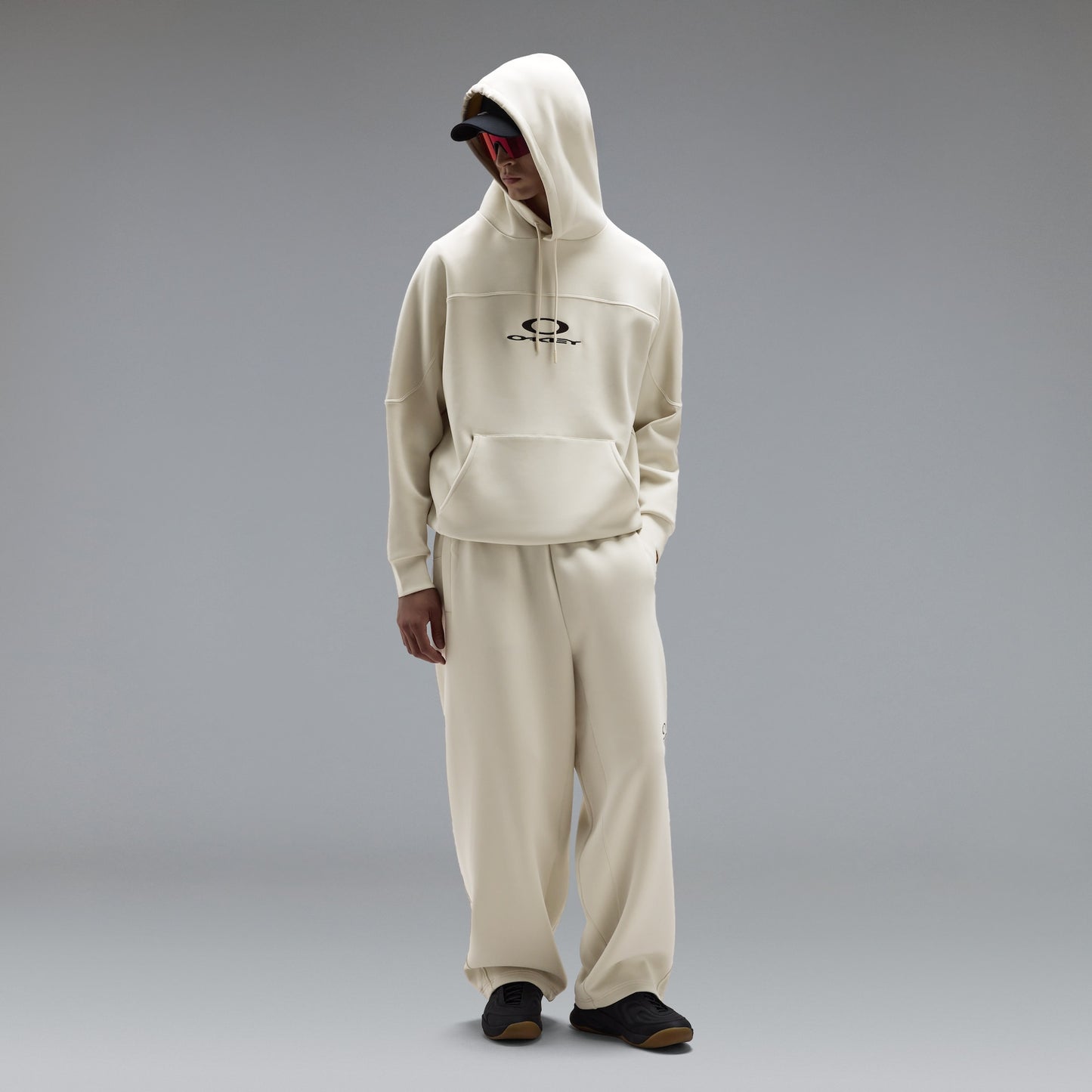 Oakley New Retro Fleece Hoodie 2.7 in Mist detail or alternate view