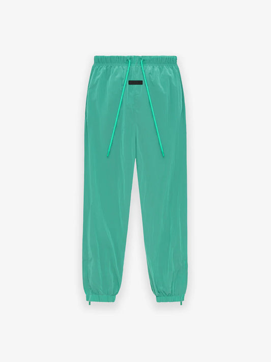 Fear of God Essentials Crinkle Nylon Trackpants in Mint Leaf
