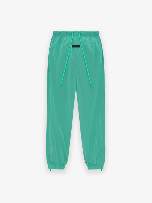 Fear of God Essentials Crinkle Nylon Trackpants in Mint Leaf xld