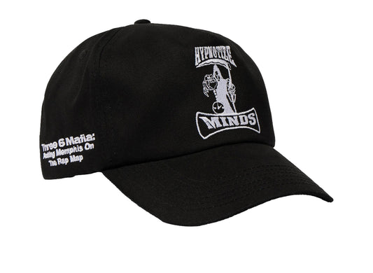 HUF x Three 6 Mafia Snapback in Black, front angle