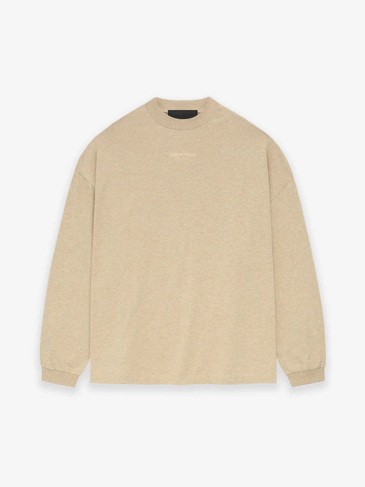 Fear of God Essentials LS Tee in Gold Heather