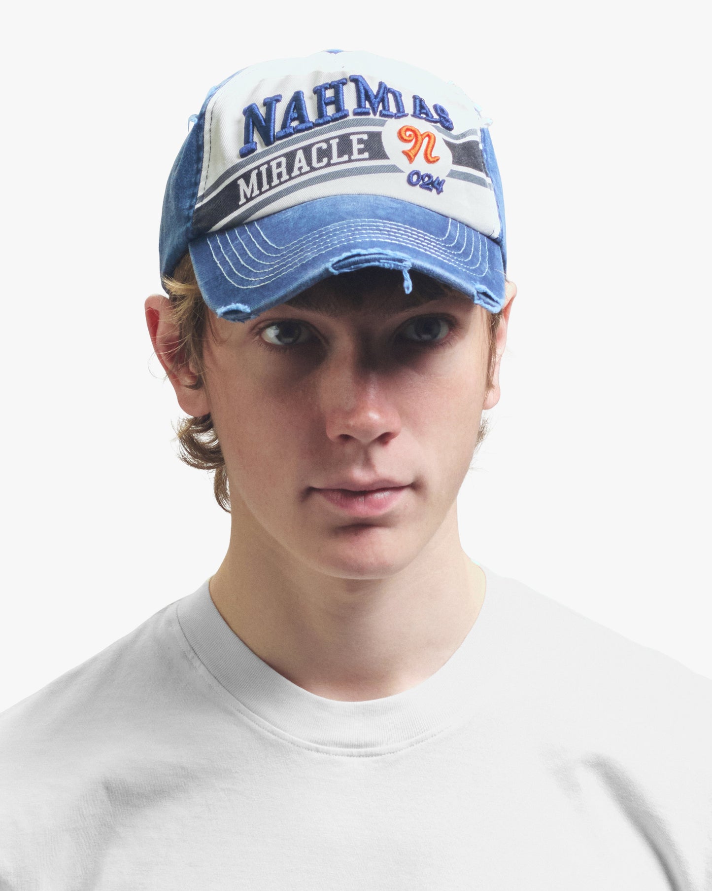 Nahmias Coastal Sport 6 Panel Hat in Thrashed Navy view 4